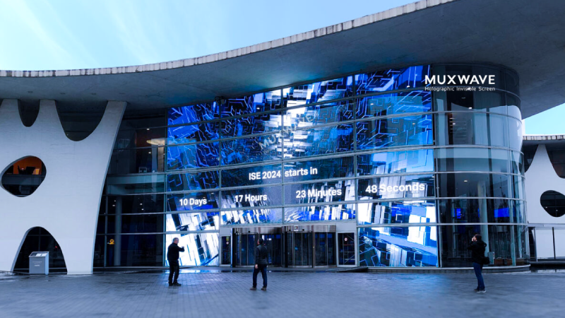 Muxwave Invisible LED display @ISE2024