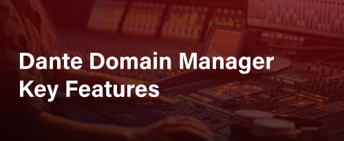 Audinate Dante Domain Manager key features