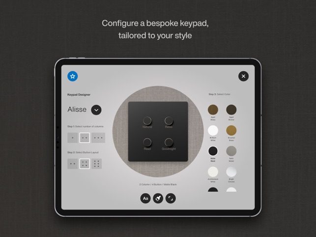 Lutron-Configure-bespoke-keypad