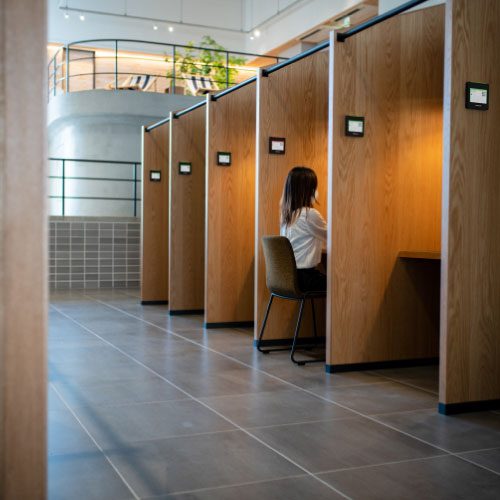 Crestron-Desk-Scheduling-Semi-private-offices