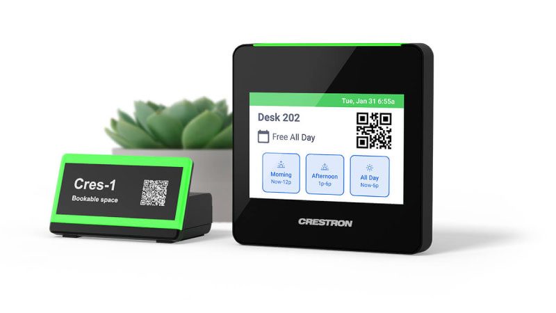 crestron-desk-scheduling-equipment